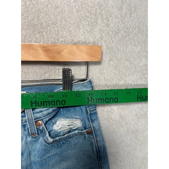 Levi's Premium Wedgie Jeans Women's Sz 25 Distressed Ripped Denim - Picture 5 of 7